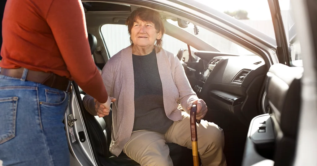 aged care transport support